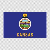 Kansas State Flag Decal Sticker
