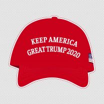 Keep America Great Trump 2020 Red Hat Made In U.s Vinyl Decal Sticker
