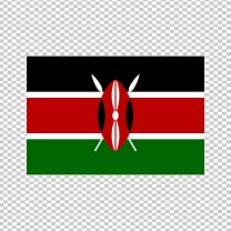 Kenya Country Flag Decal Sticker