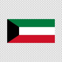 Kuwait Country Flag Decal Sticker