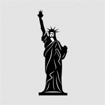 Lady Of Liberty Decal Sticker