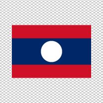 Laos Country Flag Decal Sticker