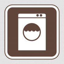 Laundry Facilities Decal Sticker