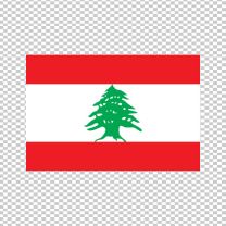Lebanon Country Flag Decal Sticker