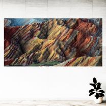Line Rainbow Mountains Graphics Pattern Wall Mural Vinyl Decal