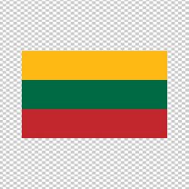 Lithuania Country Flag Decal Sticker