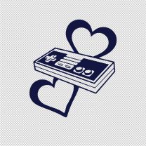 Love Controller Character & Games Vinyl Decal Sticker