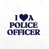Love Police Law Enforcement Vinyl Decals Stickers