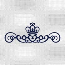 Lovely Crown On A Throne Decal Sticker 