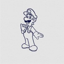 Luigi Character & Games Vinyl Decal Sticker