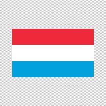 Luxembourg Country Flag Decal Sticker