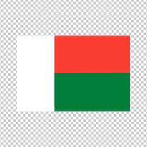 Madagascar Country Flag Decal Sticker