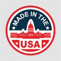Made In The USA Decal Sticker