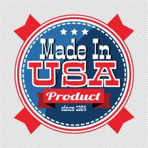 Made In USA Product Decal Sticker
