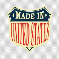 Made In USA Decal Sticker