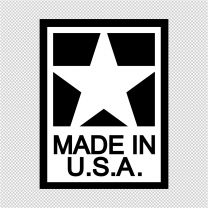 Made In USA  Decal Sticker