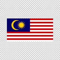 Malaysia Country Flag Decal Sticker