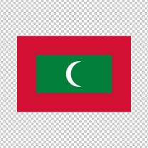 Maldives Country Flag Decal Sticker