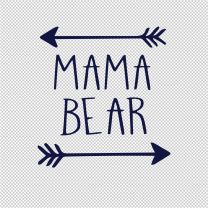 Mama Bear Mother Father Vinyl Decal Stickers