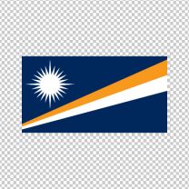 Marshall Islands Country Flag Decal Sticker