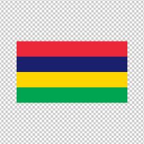 Mauritius Country Flag Decal Sticker