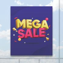Mega Sale Full Color Digitally Printed Window Poster