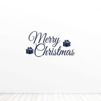 Merry Christmas Quote Vinyl Wall Decal Sticker