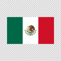 Mexico Country Flag Decal Sticker