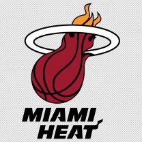 Miami Heat Basketball Team Logo Decal Sticker