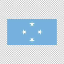 Micronesia Country Flag Decal Sticker