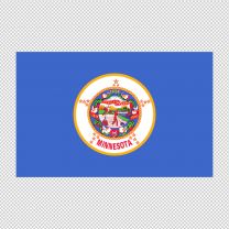 Minnesota State Flag Decal Sticker