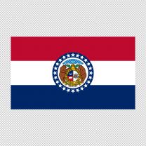 Missouri State Flag Decal Sticker