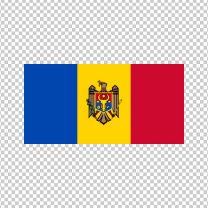 Moldova Country Flag Decal Sticker