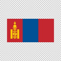 Mongolia Country Flag Decal Sticker