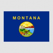 Montana State Flag Decal Sticker