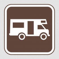 Motor Home Facilities Decal Sticker
