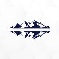Mountains Windshield Vinyl Decal Sticker