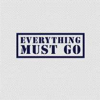 Must Go 2 For Sale Vinyl Decal Stickers