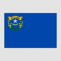 Nevada State Flag Decal Sticker