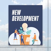 New Development Full Color Digitally Printed Window Poster