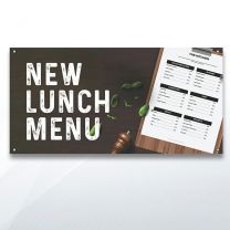 New Lunch Menu Digitally Printed Banner