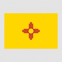 New Mexico State Flag Decal Sticker