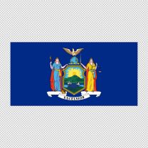 New York State Flag Decal Sticker