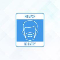 No Mask No Entry Vinyl Sticker