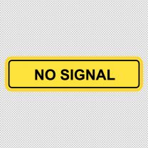 No Signal At Tracks Decal Sticker