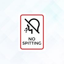 No Spitting Sticker Style2
