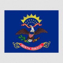 North Dakota State Flag Decal Sticker