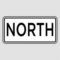 North Direction Decal Sticker