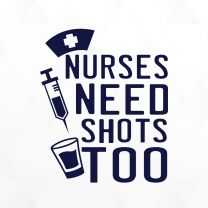 Nurses Need Shots Ambulance Decal Sticker