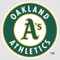 Oakland Athletics Baseball Team Logo Decal Sticker